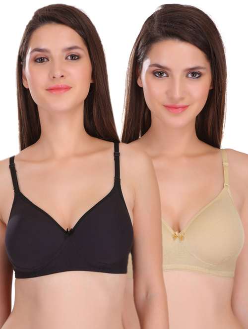 set of 2  3/4 coverage solid t-shirt bra - 17194768 -  Standard Image - 0