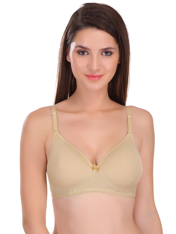set of 3 3/4 coverage solid t-shirt bra - 17194771 - Standard Image - 3