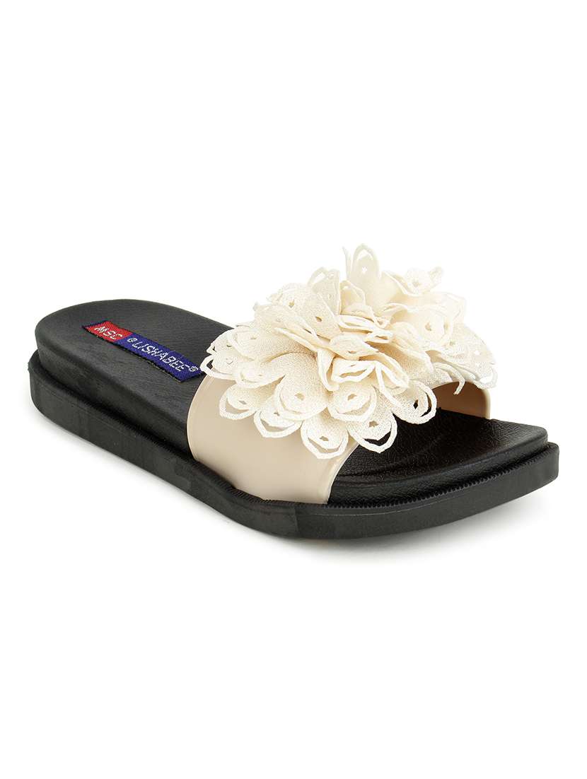 beige slip on flip flops