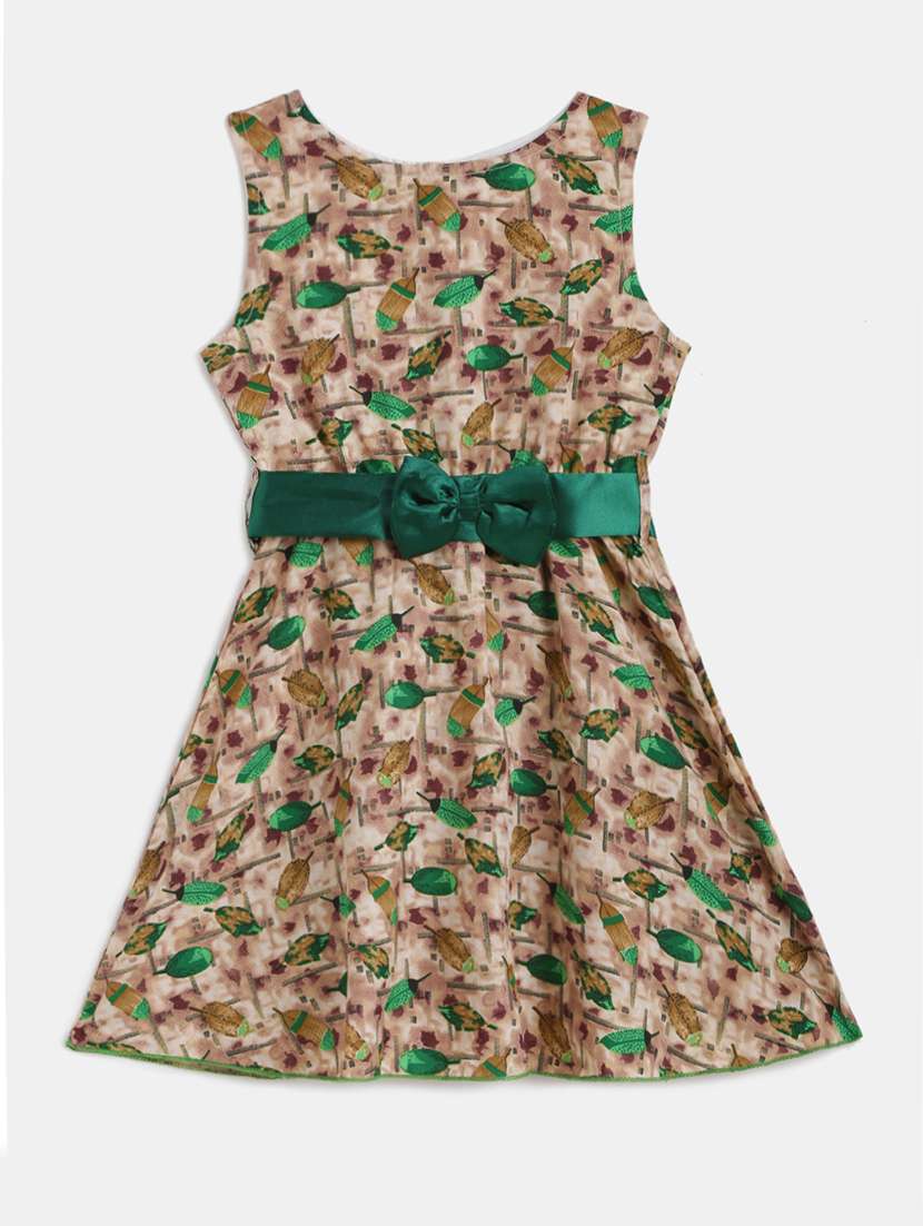 multi colored cotton frock