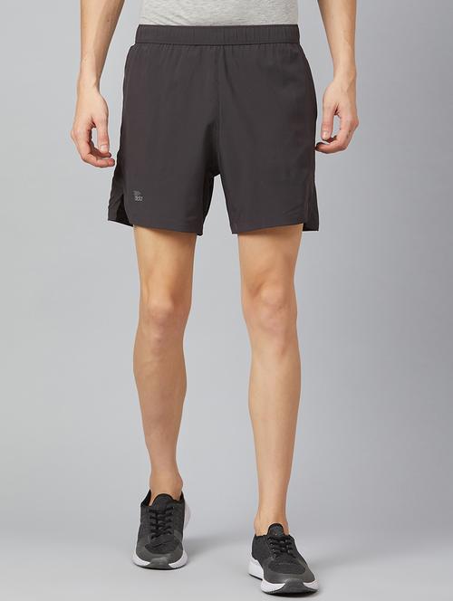 grey solid shorts - 17203860 -  Standard Image - 0