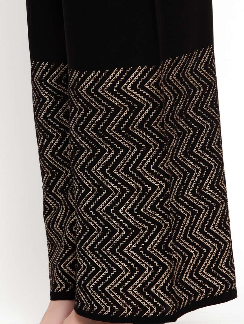 high rise flared palazzo - 17206596 -  Standard Image - 5