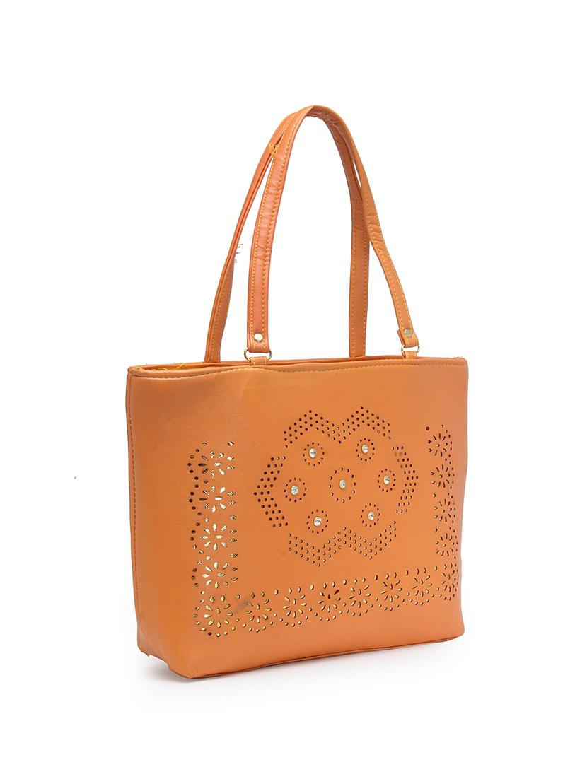 orange leatherette (pu) handbag - 17207653 - Zoom Image - 0