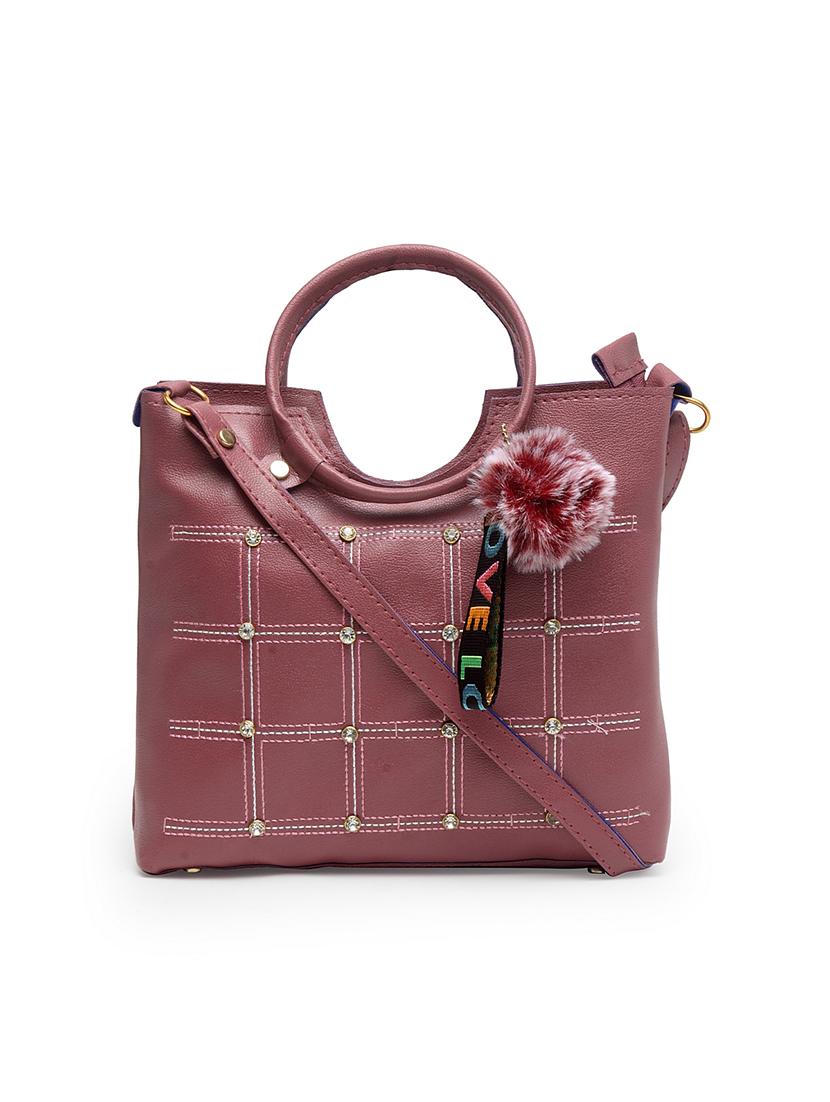 purple leatherette (pu) handbag - 17207961 - Zoom Image - 0