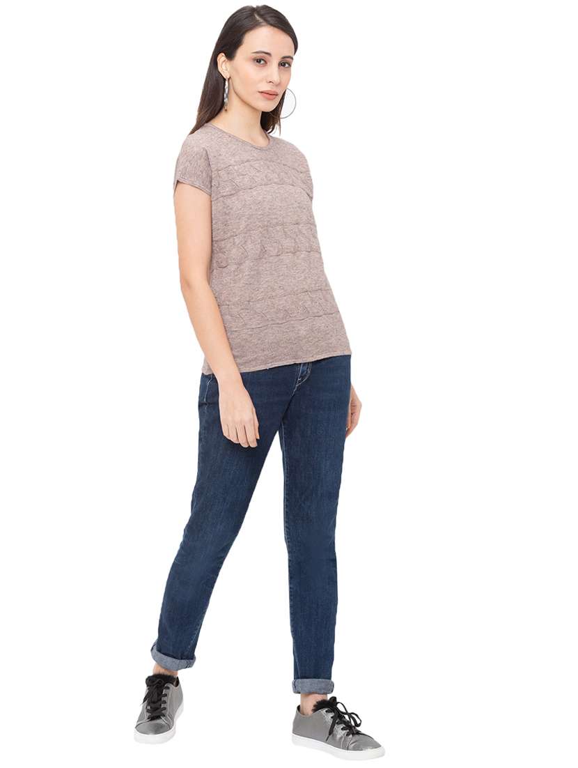 women's all over print round neck t-shirt - 17208767 - Standard Image - 3