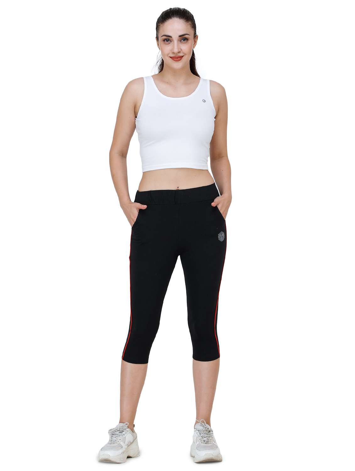 high rise capri legging  - 17210756 -  Standard Image - 3