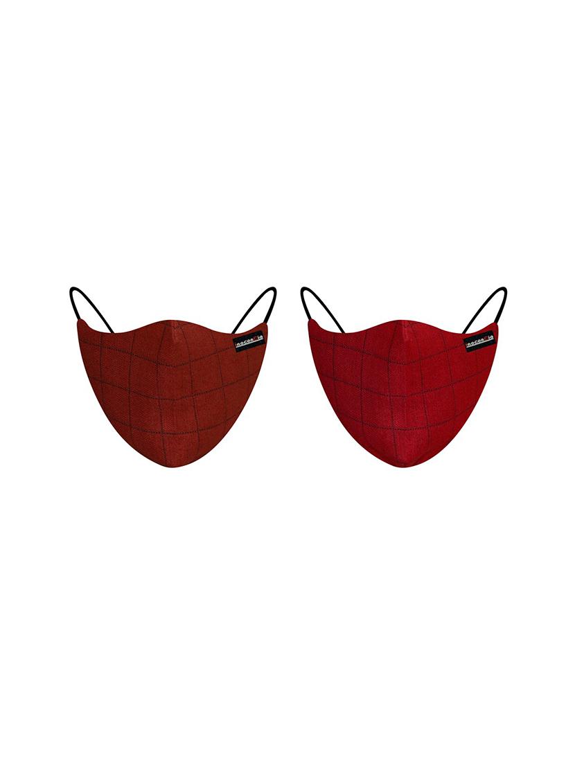 red cotton anti-pollution women mask (pack of 2) - 17211072 - Zoom Image - 0