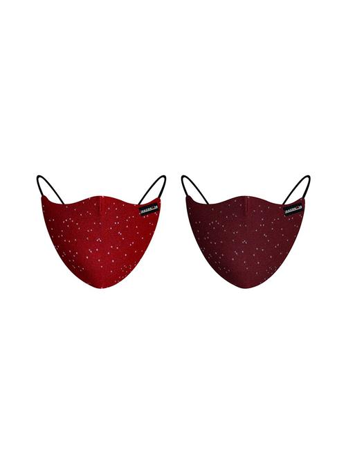 multi colored cotton anti-pollution women mask (pack of 2) - 17211074 -  Standard Image - 0