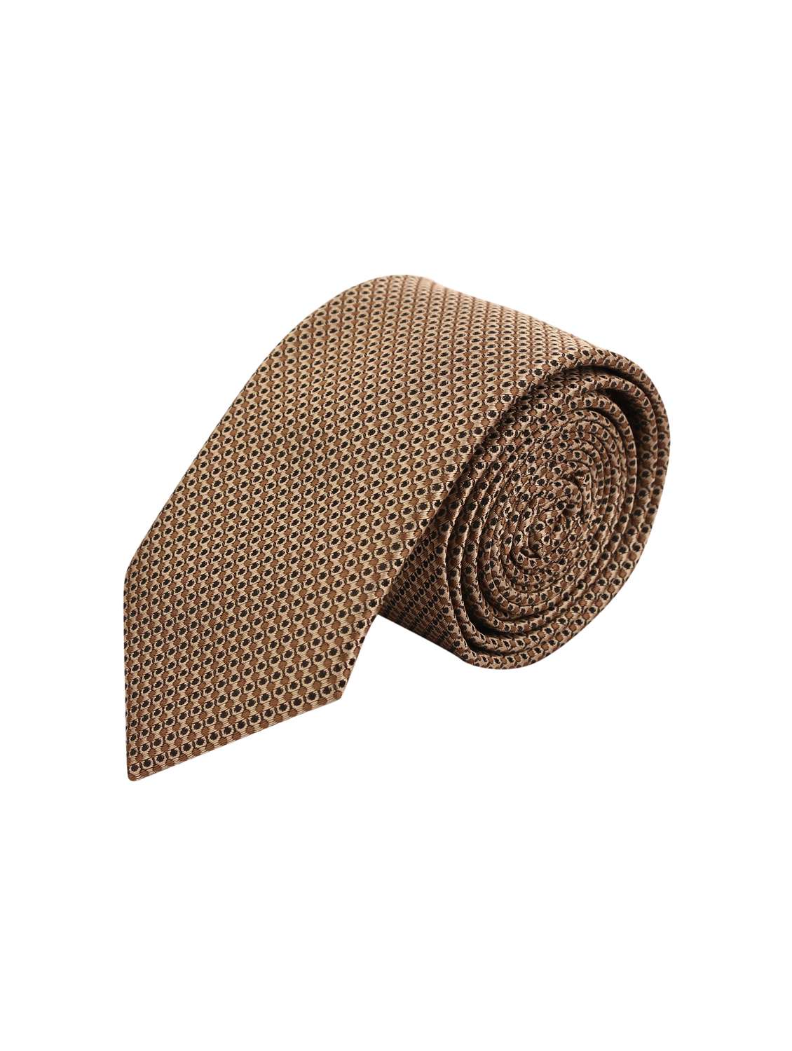 brown  polyester tie  - 17211521 -  Zoom Image - 0