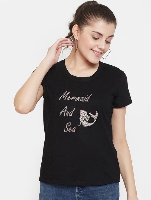 round neck printed tee - 17212638 - Standard Image - 0