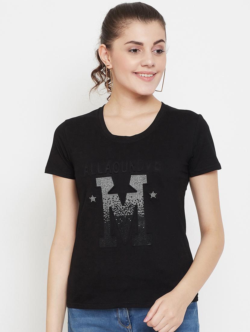 round neck printed tee - 17212644 - Zoom Image - 0