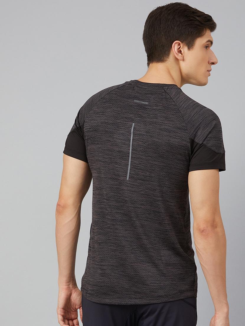 black melange t-shirt - 17213657 - Standard Image - 3