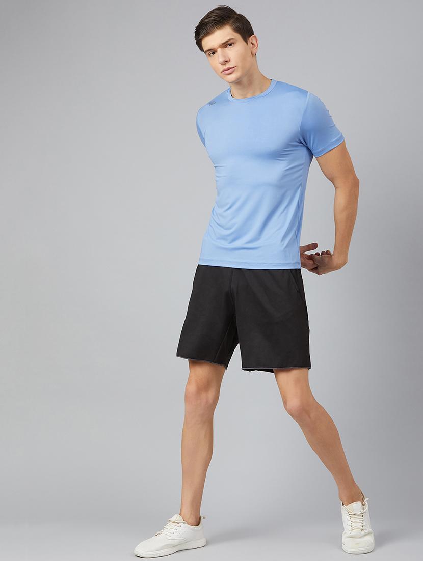 light blue solid t-shirt - 17213679 - Standard Image - 3