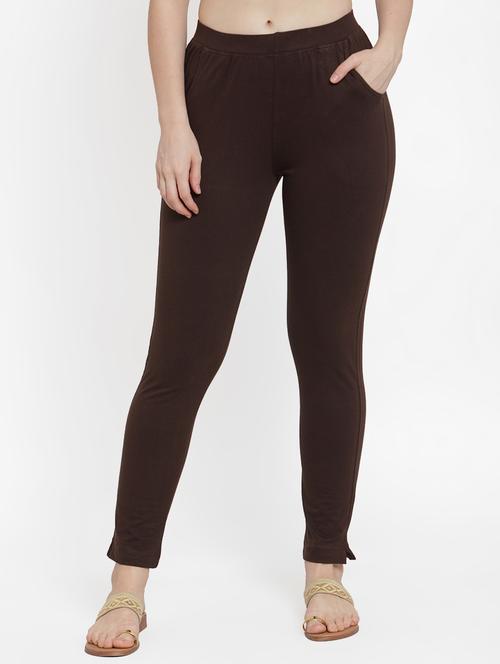 brown cotton leggings - 17215986 - Standard Image - 0