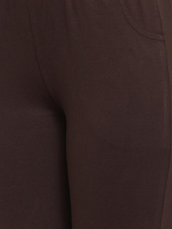 brown cotton leggings - 17215986 - Standard Image - 3