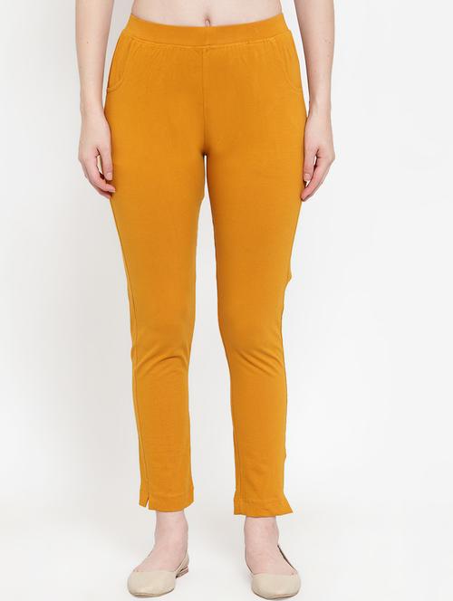 yellow cotton leggings - 17215988 - Standard Image - 0