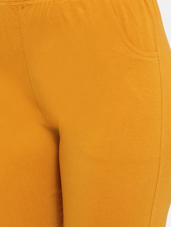 yellow cotton leggings - 17215988 - Standard Image - 3