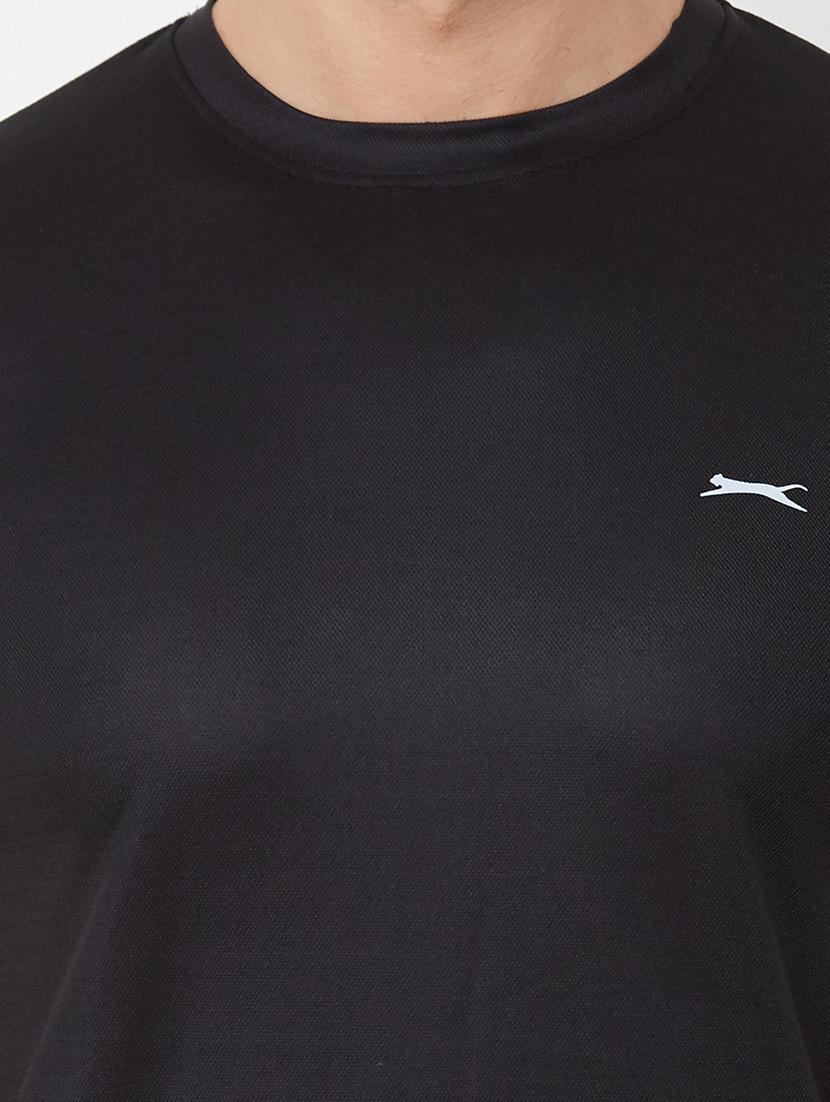 black solid t-shirt - 17216242 - Standard Image - 3
