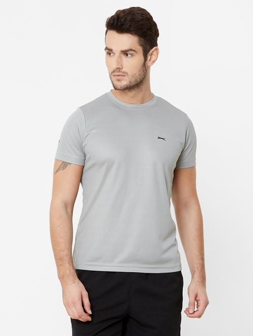 grey solid t-shirt - 17216244 - Standard Image - 0