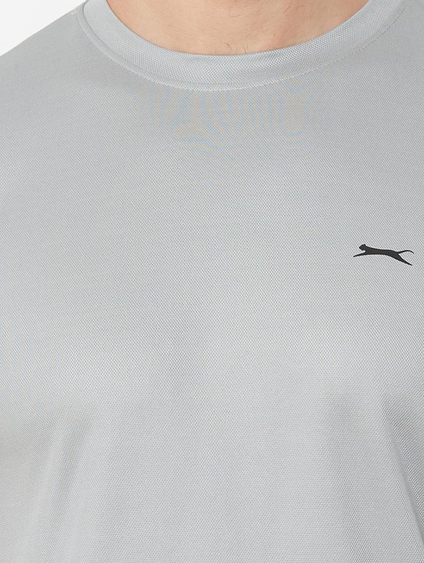 grey solid t-shirt - 17216244 - Standard Image - 3