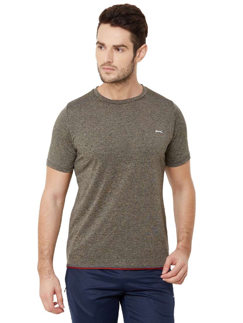 grey solid t-shirt
