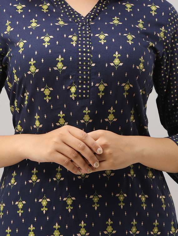 floral kurta skirt set - 17218574 - Standard Image - 3