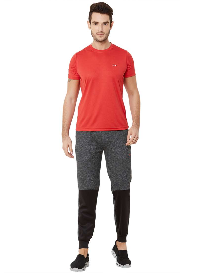 grey color block jogger - 17219110 -  Standard Image - 3