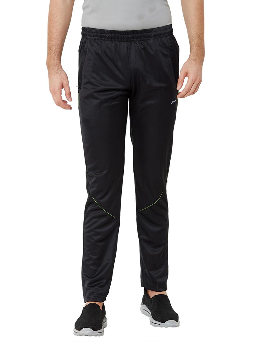black solid full length track pant - 17219121 -  Zoom Image - 0