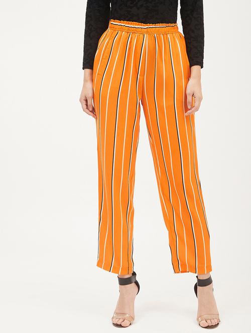 high rise striped trouser - 17225203 - Standard Image - 0