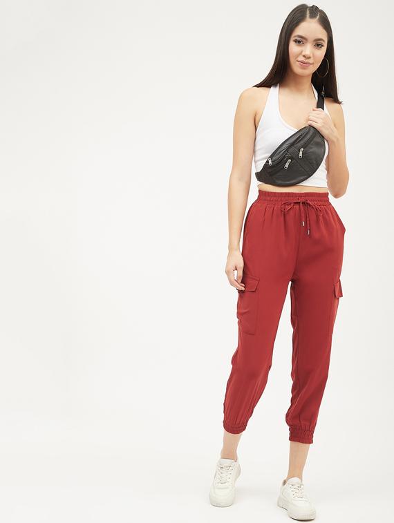 drawstring waist cargo pants - 17225212 - Standard Image - 3