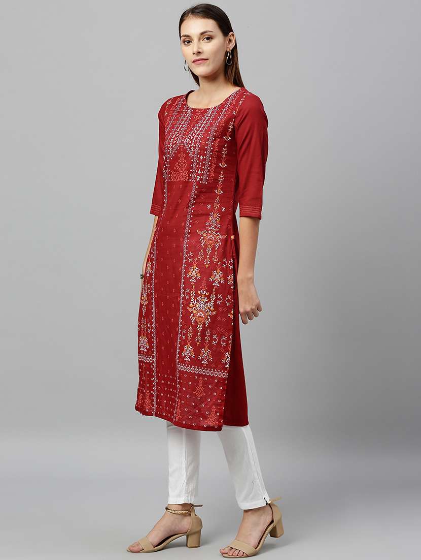 Floral Straight Kurta
