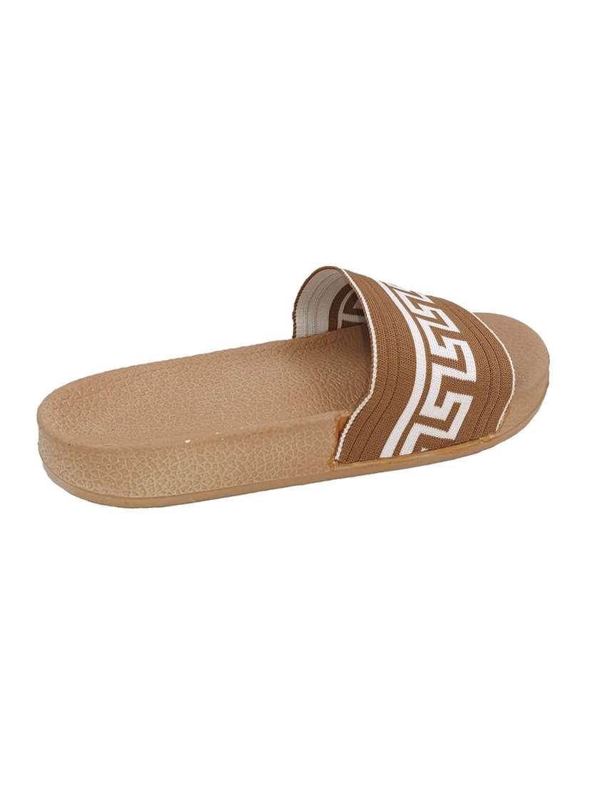 brown slip on flip flops - 17226287 -  Standard Image - 3