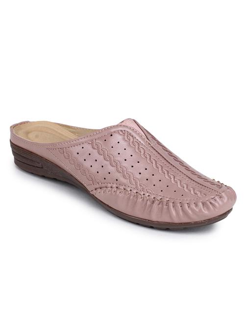 pink slip on mules - 17227706 - Standard Image - 0