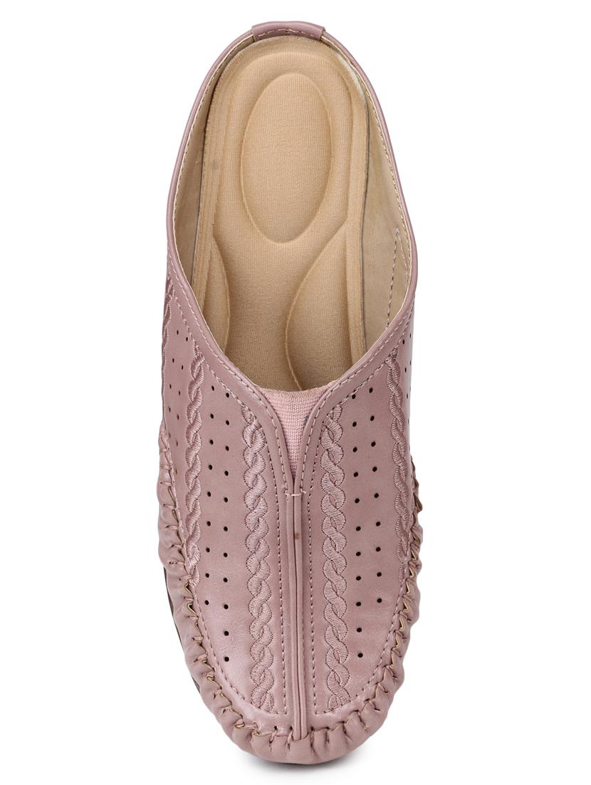pink slip on mules - 17227706 - Standard Image - 3