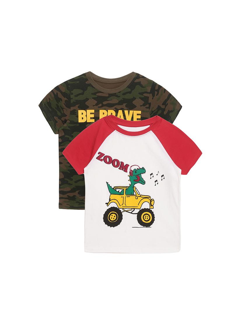 multi colored cotton tshirt - 17227776 -  Zoom Image - 0