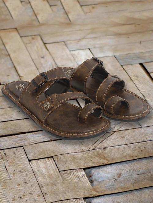 tan toe separator sandals - 17228145 - Standard Image - 0