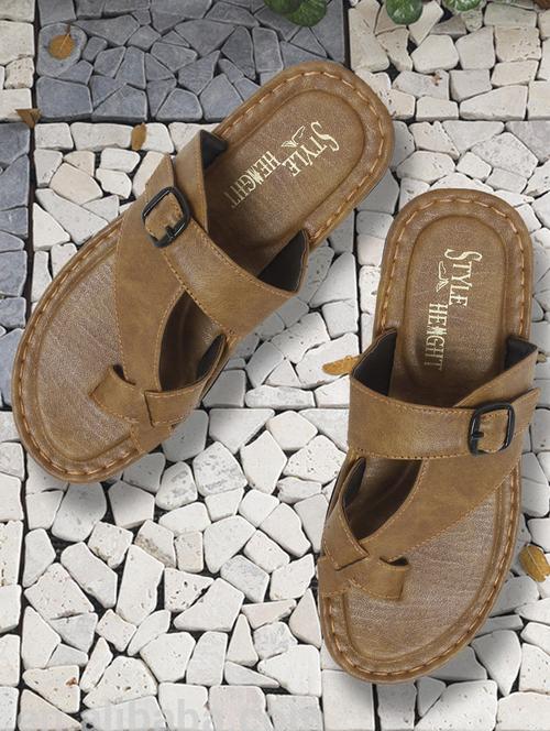 tan toe separator sandals - 17228151 -  Standard Image - 0