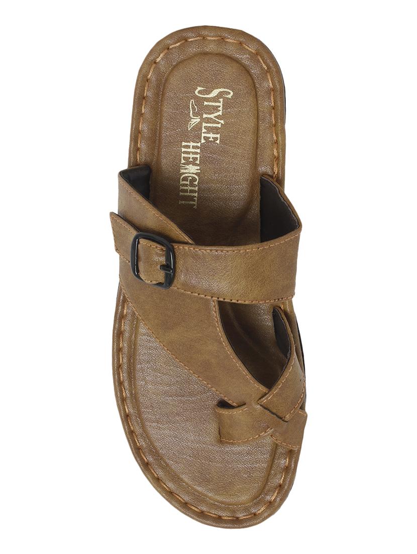 tan toe separator sandals - 17228151 - Standard Image - 3