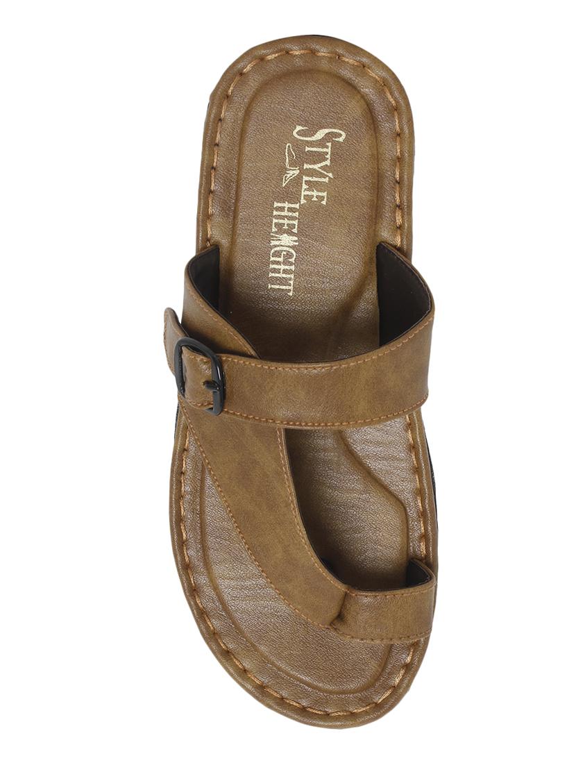 tan toe separator sandals - 17228159 - Standard Image - 3