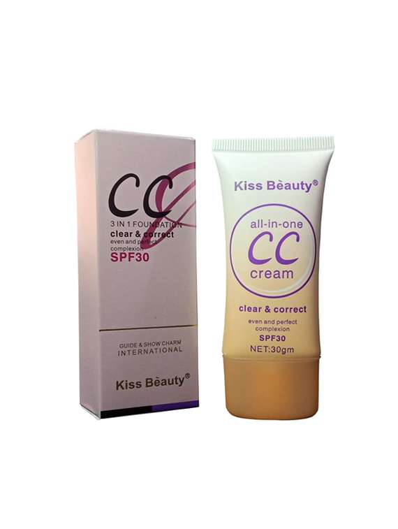 kiss beauty cc 3 in 1 foundation clear and correct 