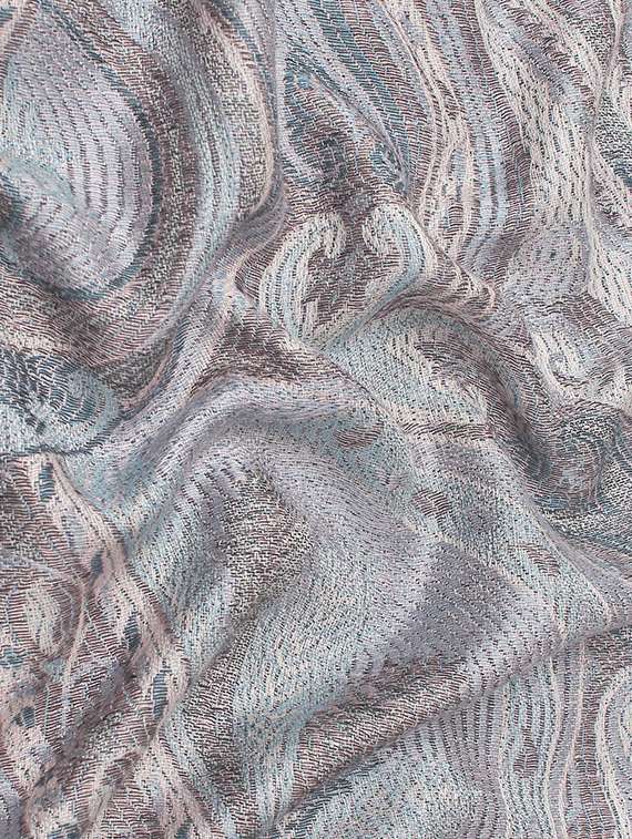 grey silk blend stole - 17229370 -  Standard Image - 5