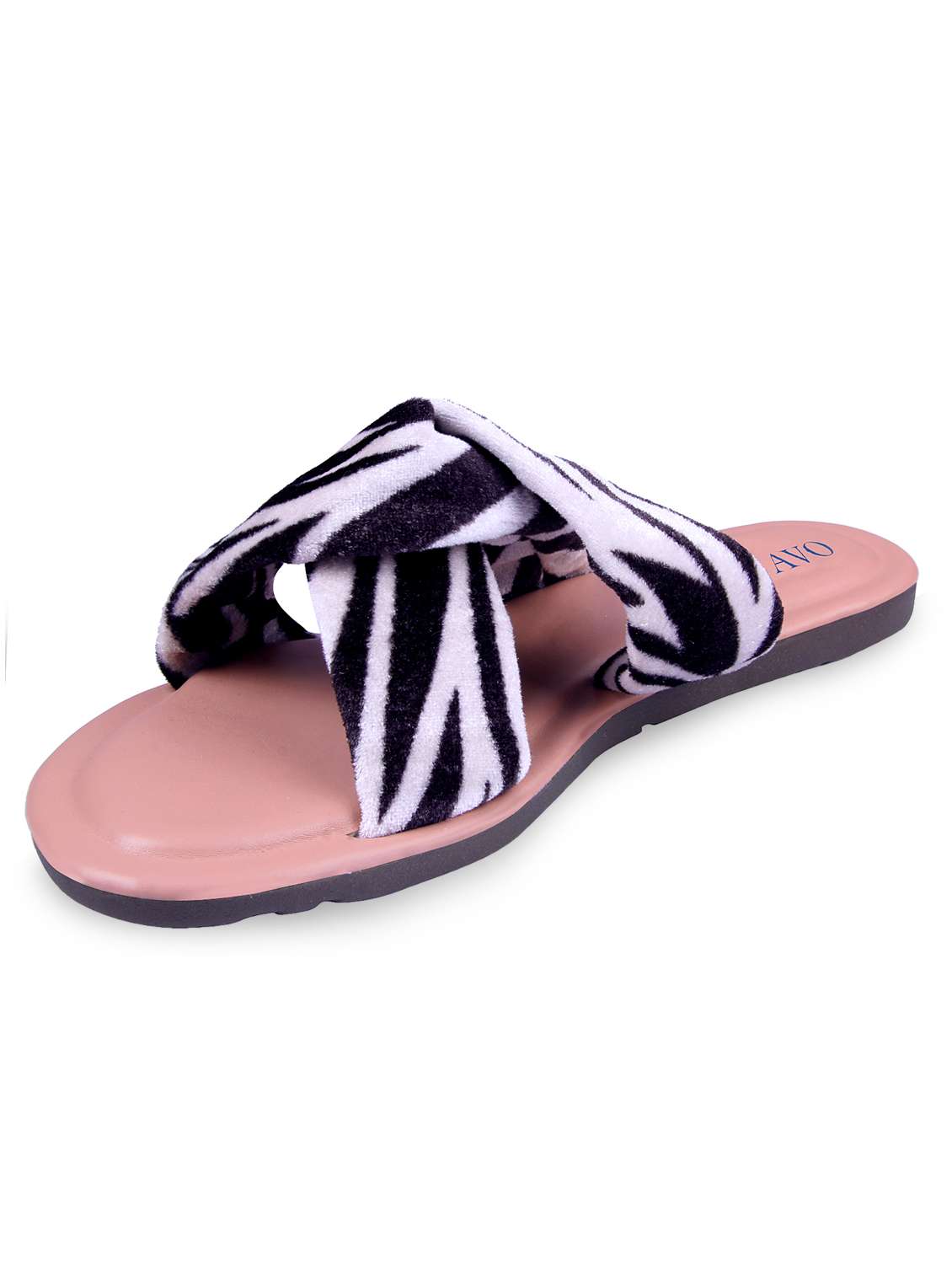 pink slip on sandal