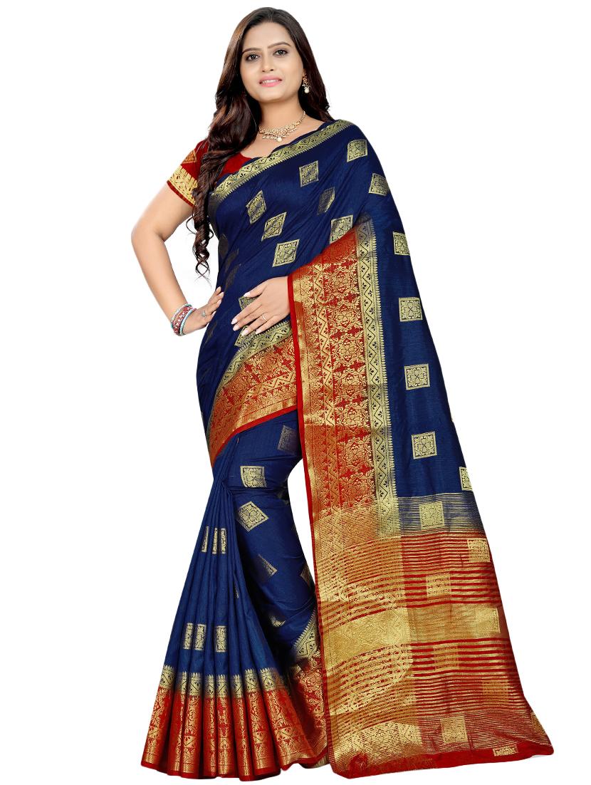 women's banarasi saree with blouse