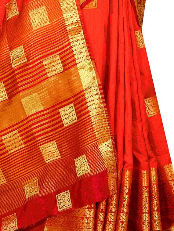 self design printed saree with blouse - 17229659 -  Standard Image - 3