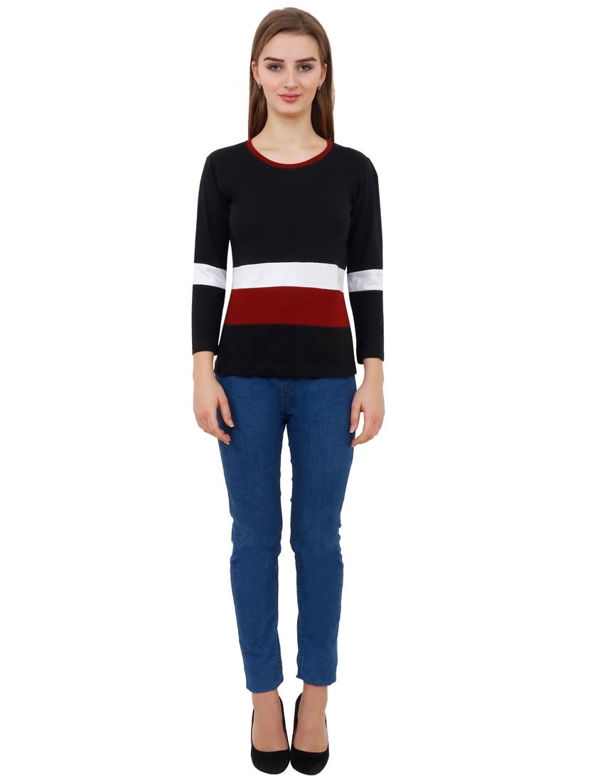 color block tee - 17229787 - Standard Image - 3