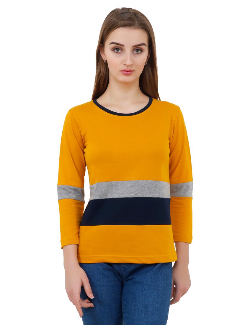 round neck color block tee  - 17229788 -  Zoom Image - 0