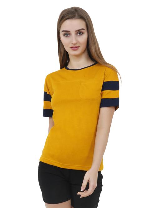 color block regular tee - 17229794 - Standard Image - 0