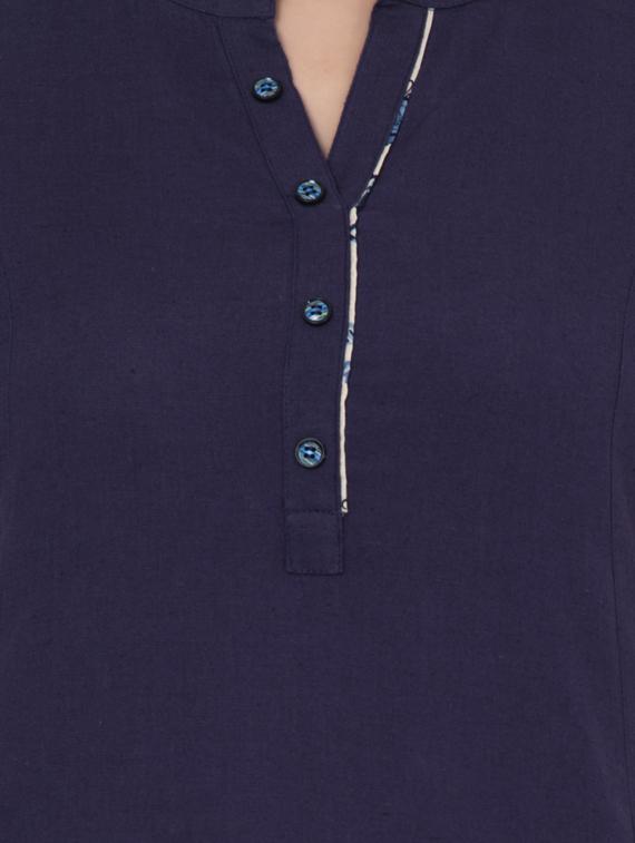 solid kurta palazzo set - 17230501 - Standard Image - 3