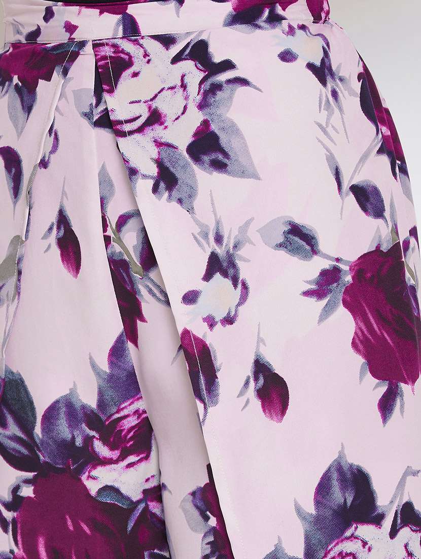 High Rise Solid Wrap Palazzo