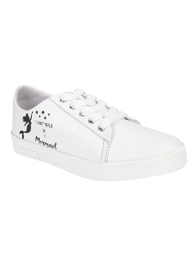 white lace-up sneakers - 17231796 -  Zoom Image - 0